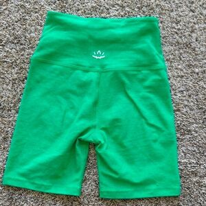 Beyond Yoga green bike shorts